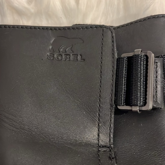 Sorel Black Leather and Rubber Slimpack Short Pull On Weather Riding Boots  7.5 - Picture 10 of 14